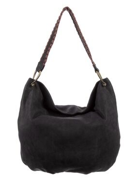 Joie Black Slouchy Hobo with Braided Handle